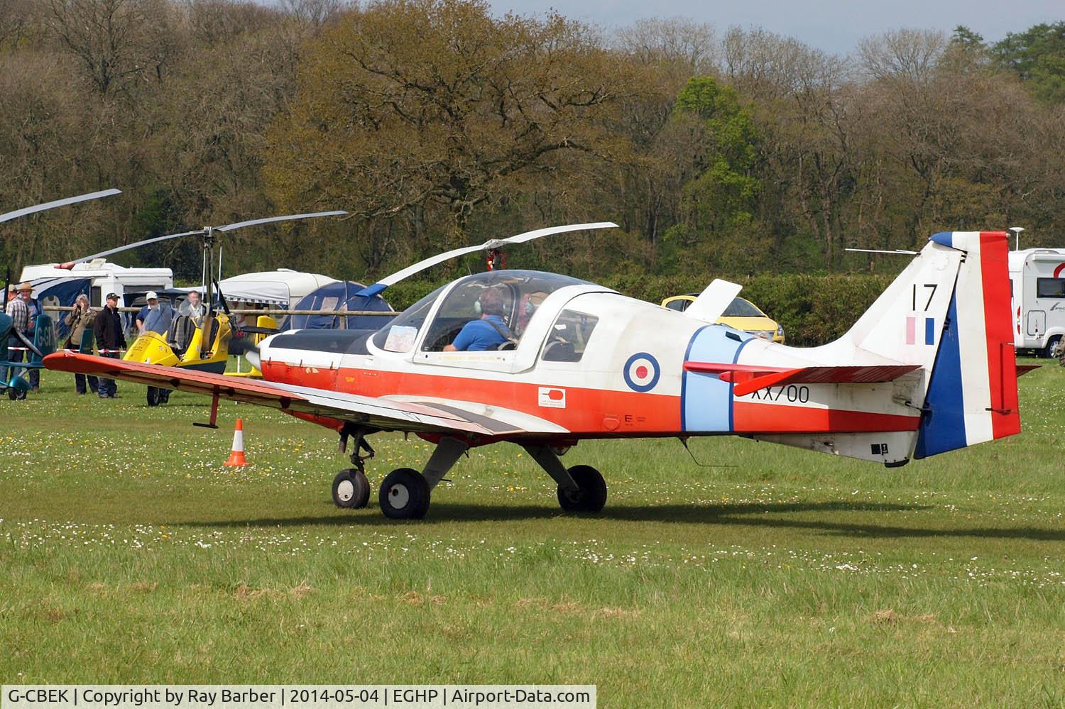 G-CBEK, 1975 Scottish Aviation Bulldog T.1 C/N BH120/349, Scottish Aviation SA.120 Bulldog T.1 [BH120/349] Popham~G 04/05/2014