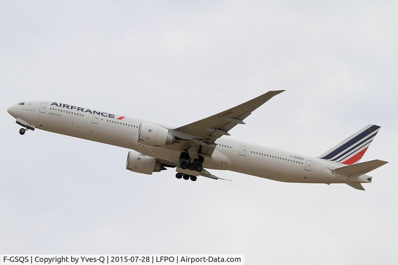 F-GSQS, 2007 Boeing 777-328/ER C/N 32962, Boeing 777-328 (ER), Take off rwy 24, Paris-Orly Airport (LFPO-ORY)