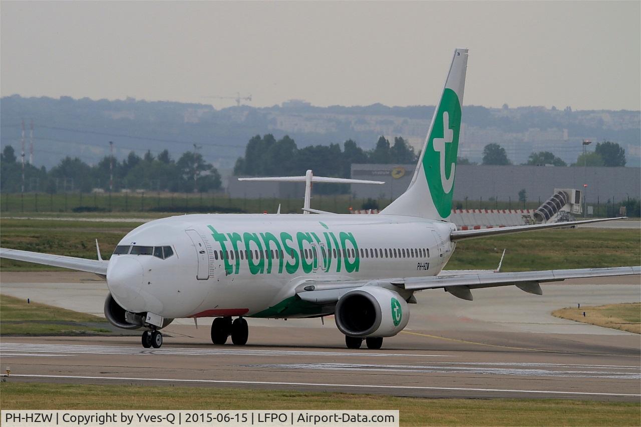 PH-HZW, 2002 Boeing 737-8K2 C/N 29345, Boeing 737-8K2, Lining up prior take off rwy 08, Paris-Orly airport (LFPO-ORY)