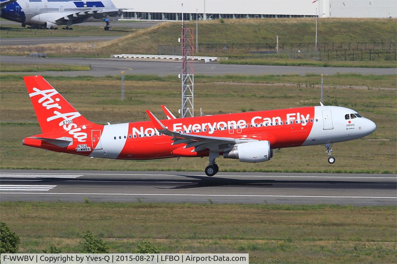 F-WWBV, 2015 Airbus A320-216 C/N 6702, Airbus A320-216, Landing rwy 14R, Toulouse-Blagnac Airport (LFBO-TLS)