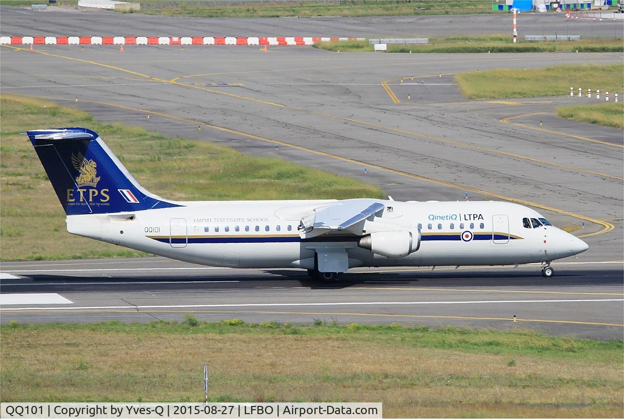 QQ101, 2000 British Aerospace Avro 146-RJ100 C/N E3368, British Aerospace Avro 146-RJ100, Take off run rwy 14R, Toulouse-Blagnac Airport (LFBO-TLS)