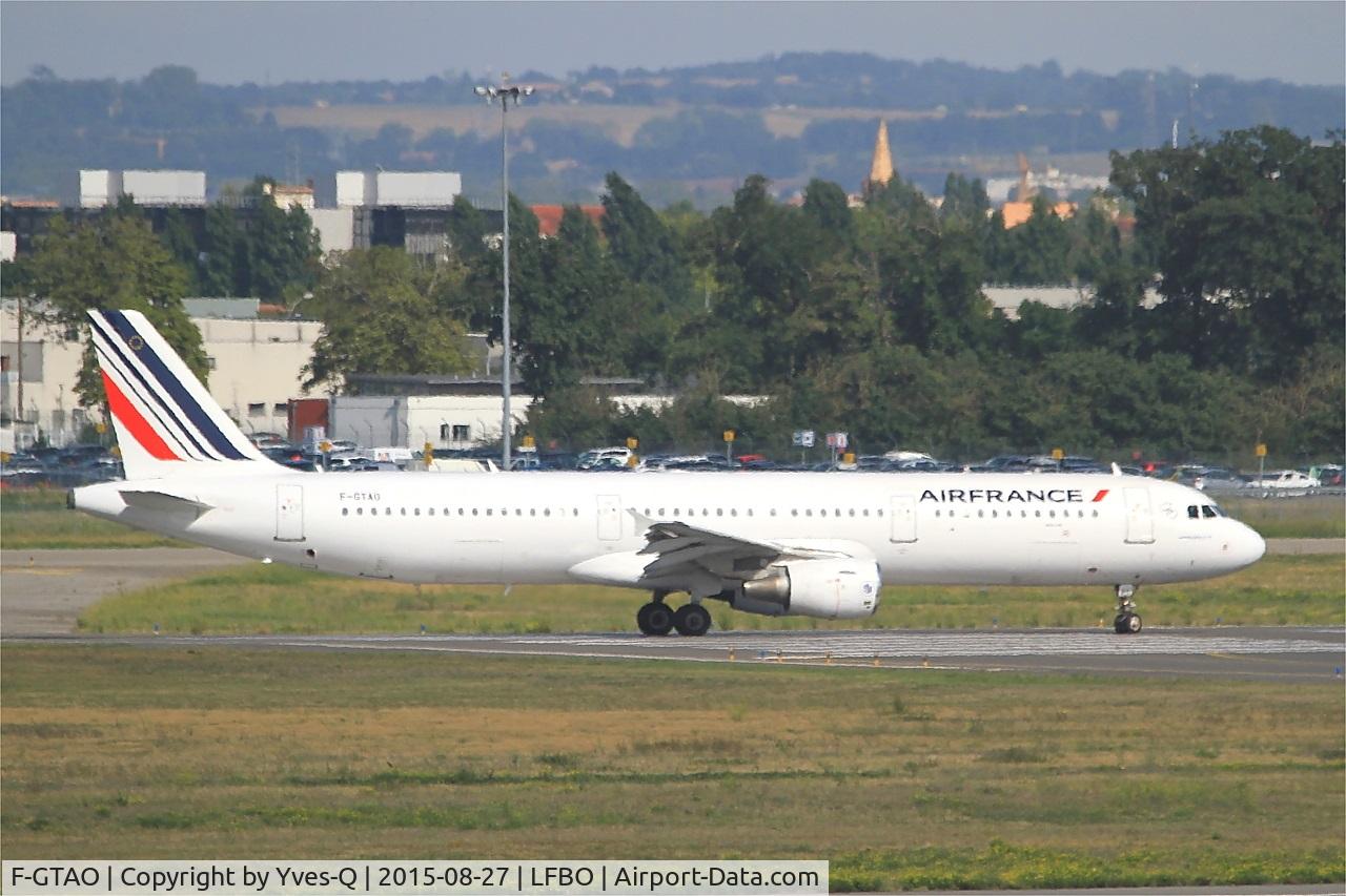 F-GTAO, 2007 Airbus A321-211 C/N 3098, Airbus A321-211, Lining up prior take off rwy 14L, Toulouse-Blagnac airport (LFBO-TLS)