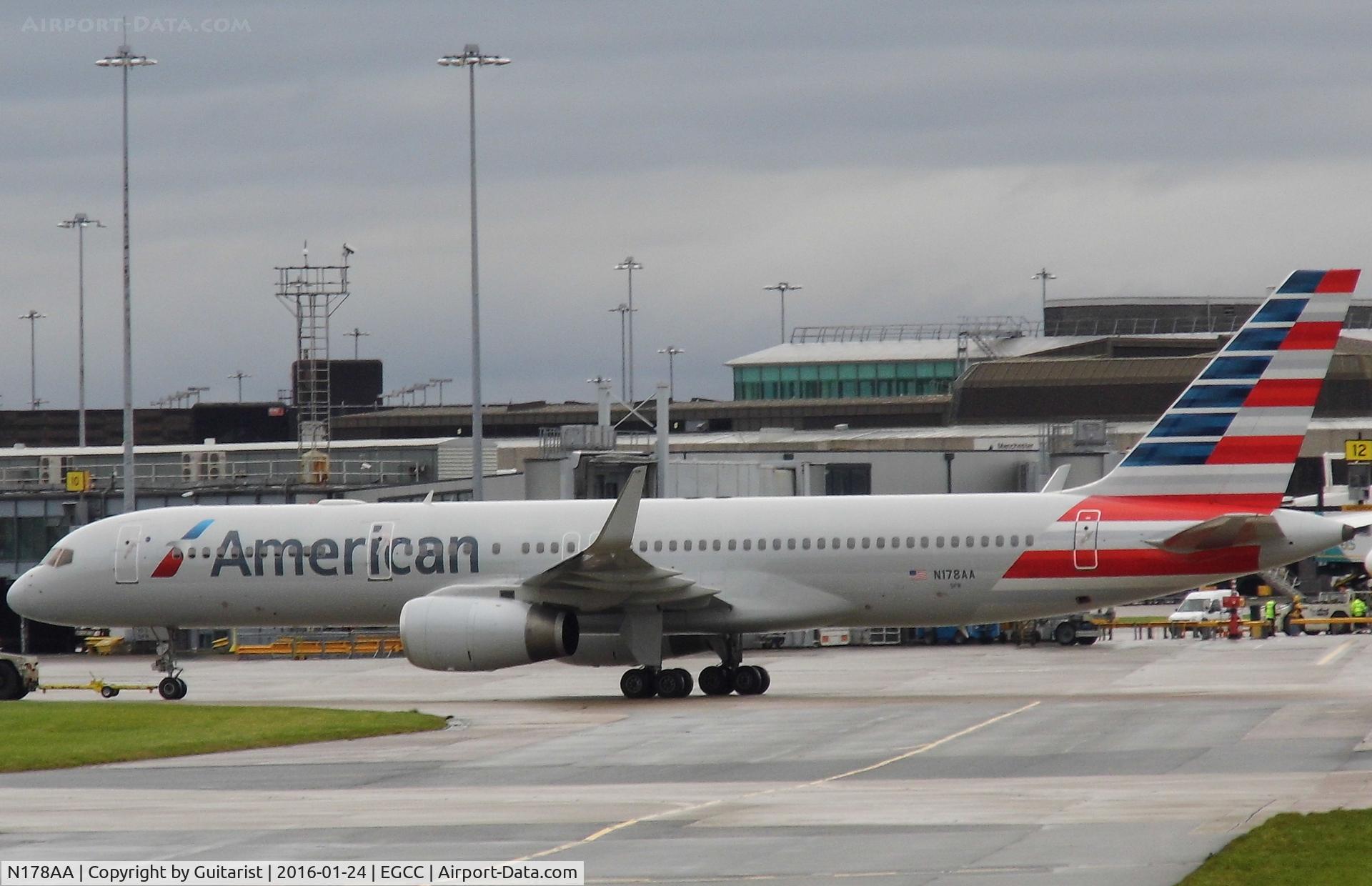 N178AA, 2002 Boeing 757-223 C/N 32398, At Manchester