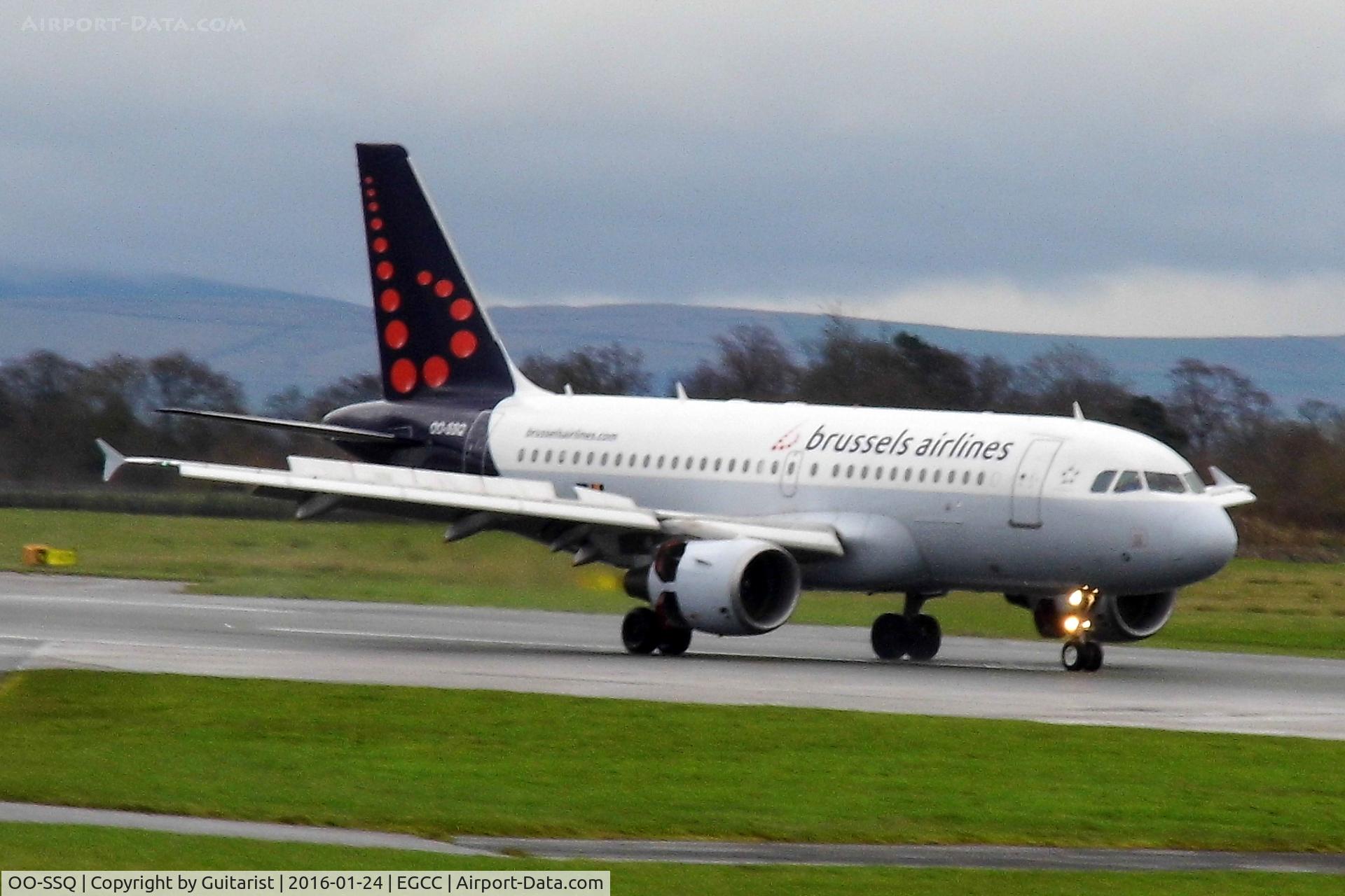 OO-SSQ, 2009 Airbus A319-112 C/N 3790, At Manchester
