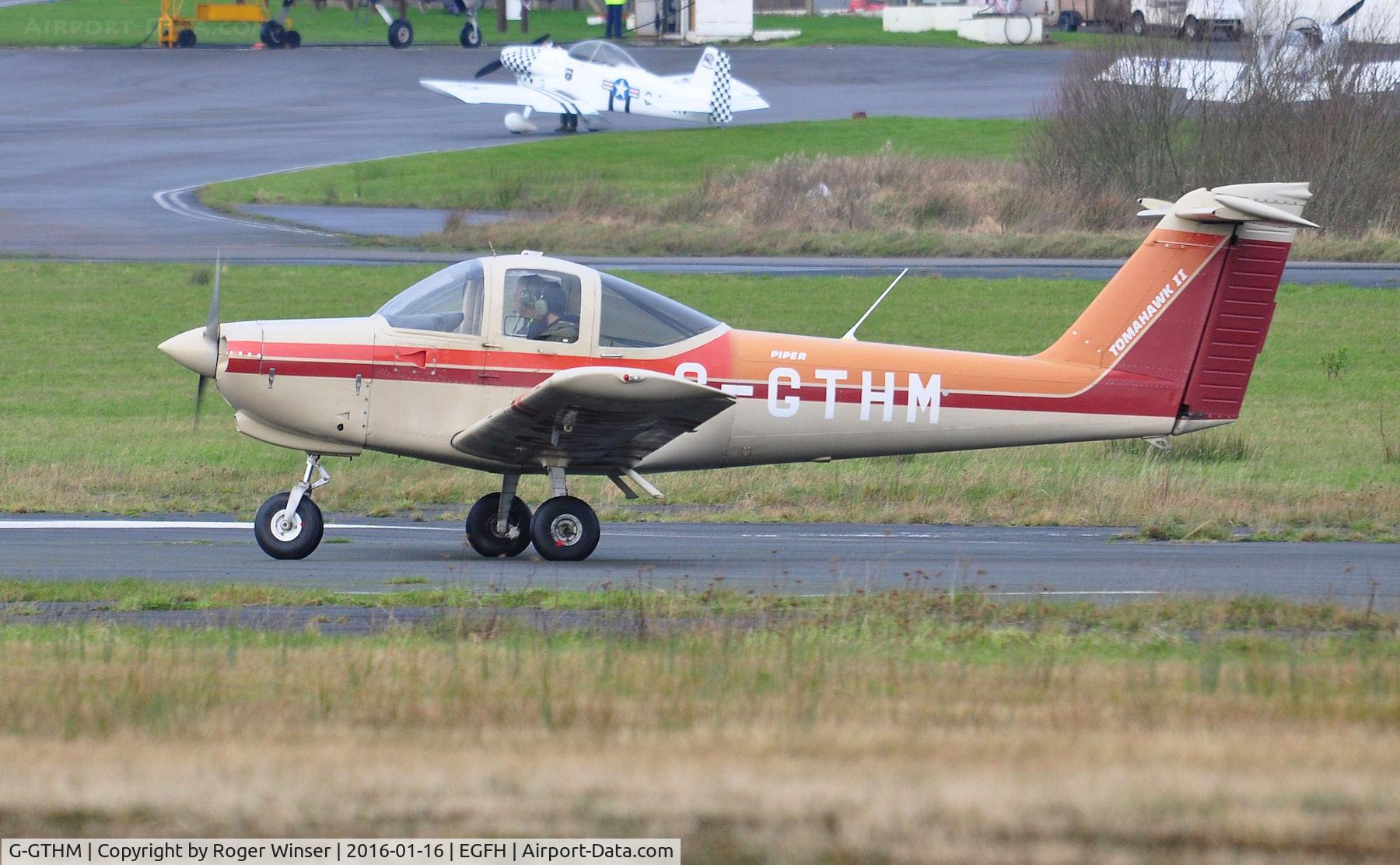 G-GTHM, 1981 Piper PA-38-112 Tomahawk Tomahawk C/N 38-81A0171, Operated by Cambrian Flying Club based at the airport.