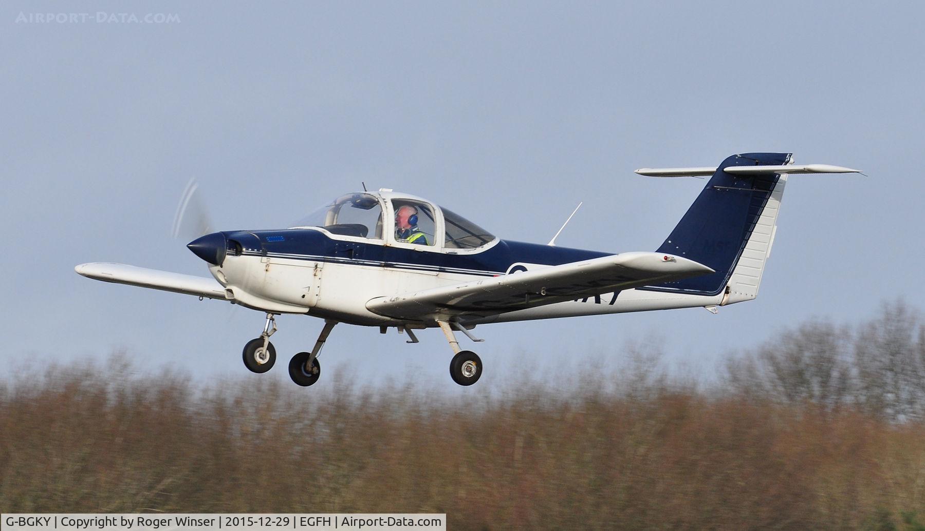 G-BGKY, 1978 Piper PA-38-112 Tomahawk Tomahawk C/N 38-78A0737, Operated by Cambrian Flying Club based at the airport.