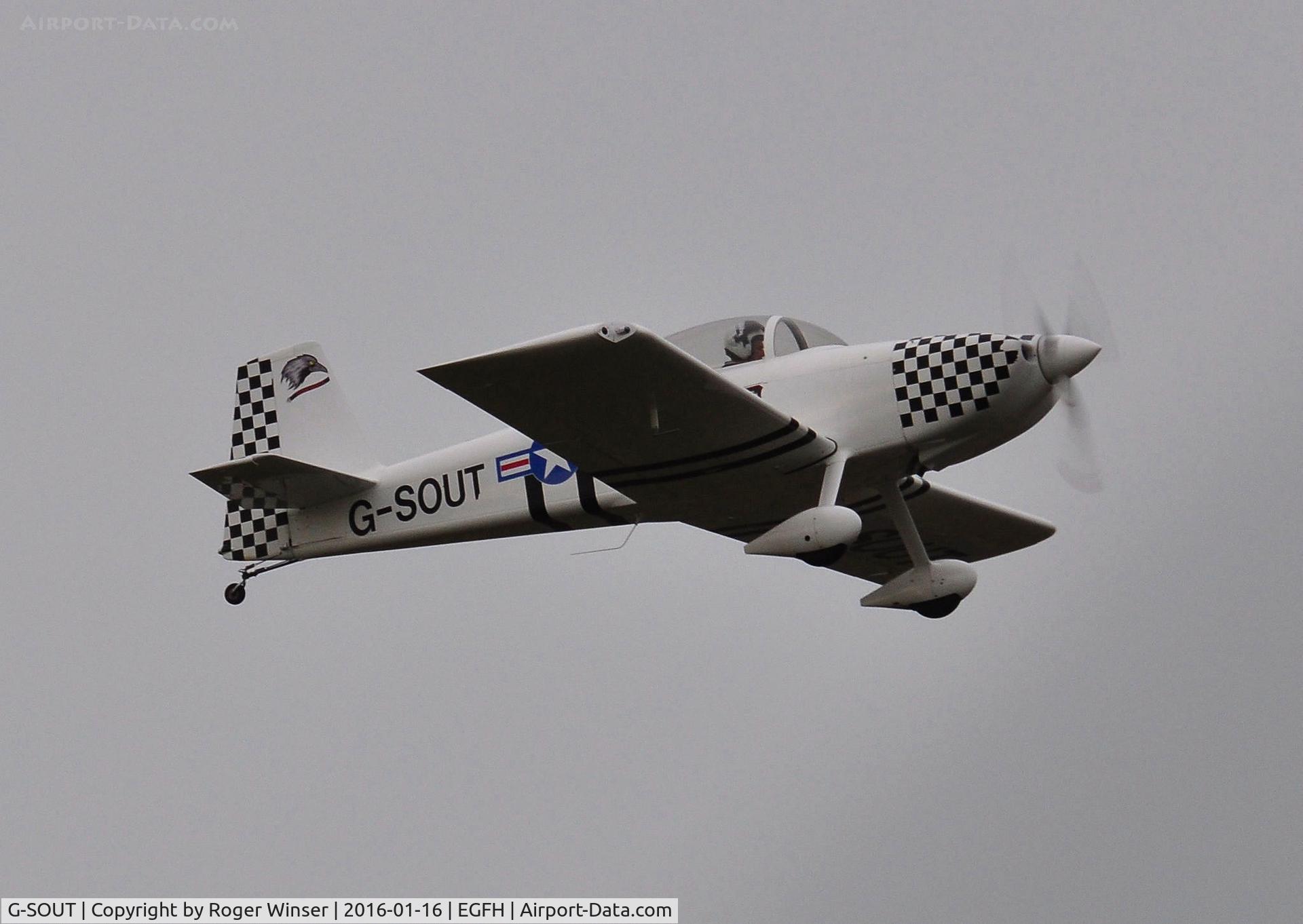 G-SOUT, 2006 Vans RV-8 C/N PFA 303-13295, Visiting RV-8 (Raven 50 departing Runway 04.