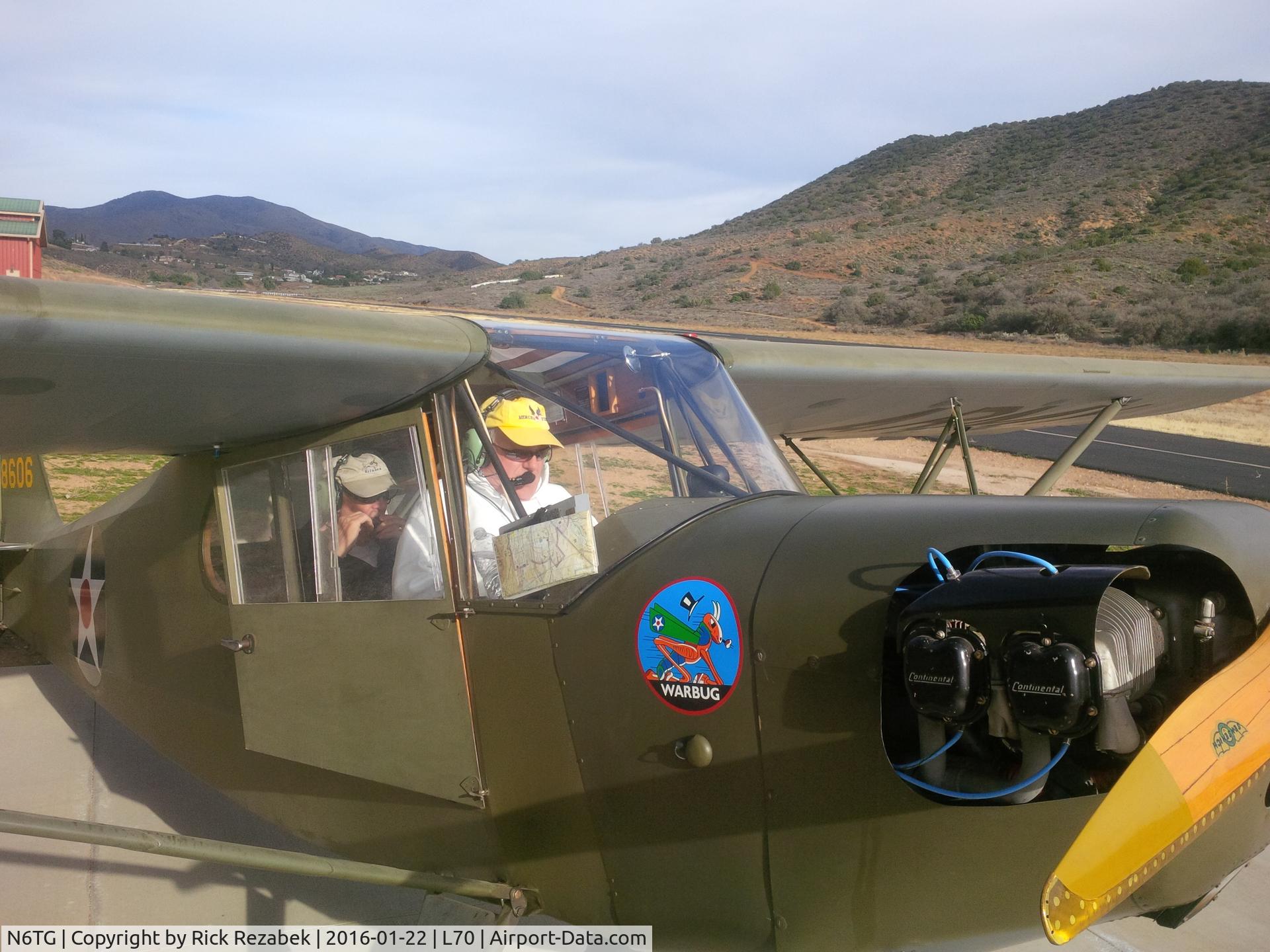 N6TG, 1942 Taylorcraft DC-65 C/N 6045, Warbug! L-2