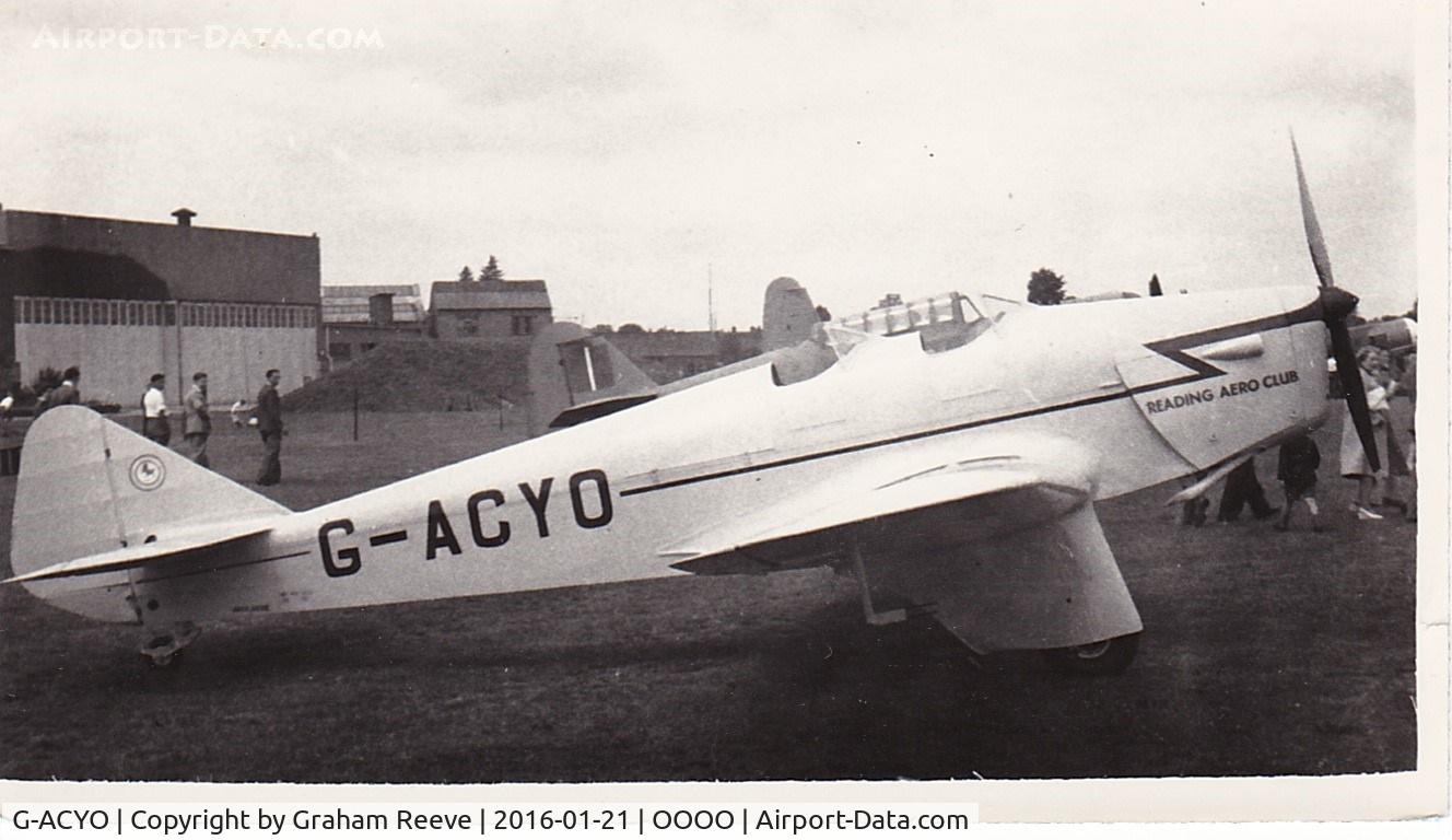 G-ACYO, 1934 Miles M2F Hawk Major C/N 121, Recently discovered photograph.
