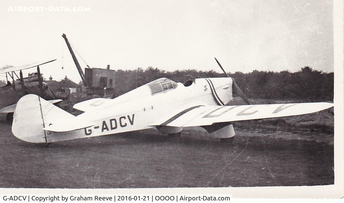 G-ADCV, 1935 Miles M.2M Hawk Major C/N 156, Recently discovered photograph.