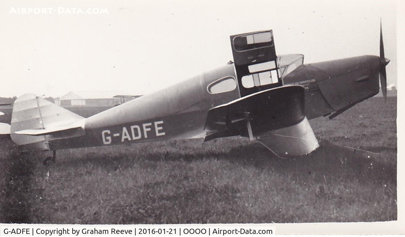 G-ADFE, Miles M4A Merlin C/N 151, Recently discovered photograph.