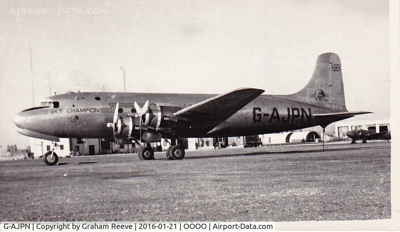 G-AJPN, Douglas C-54A Skymaster (DC-4) C/N 10375, Recently discovered photograph.