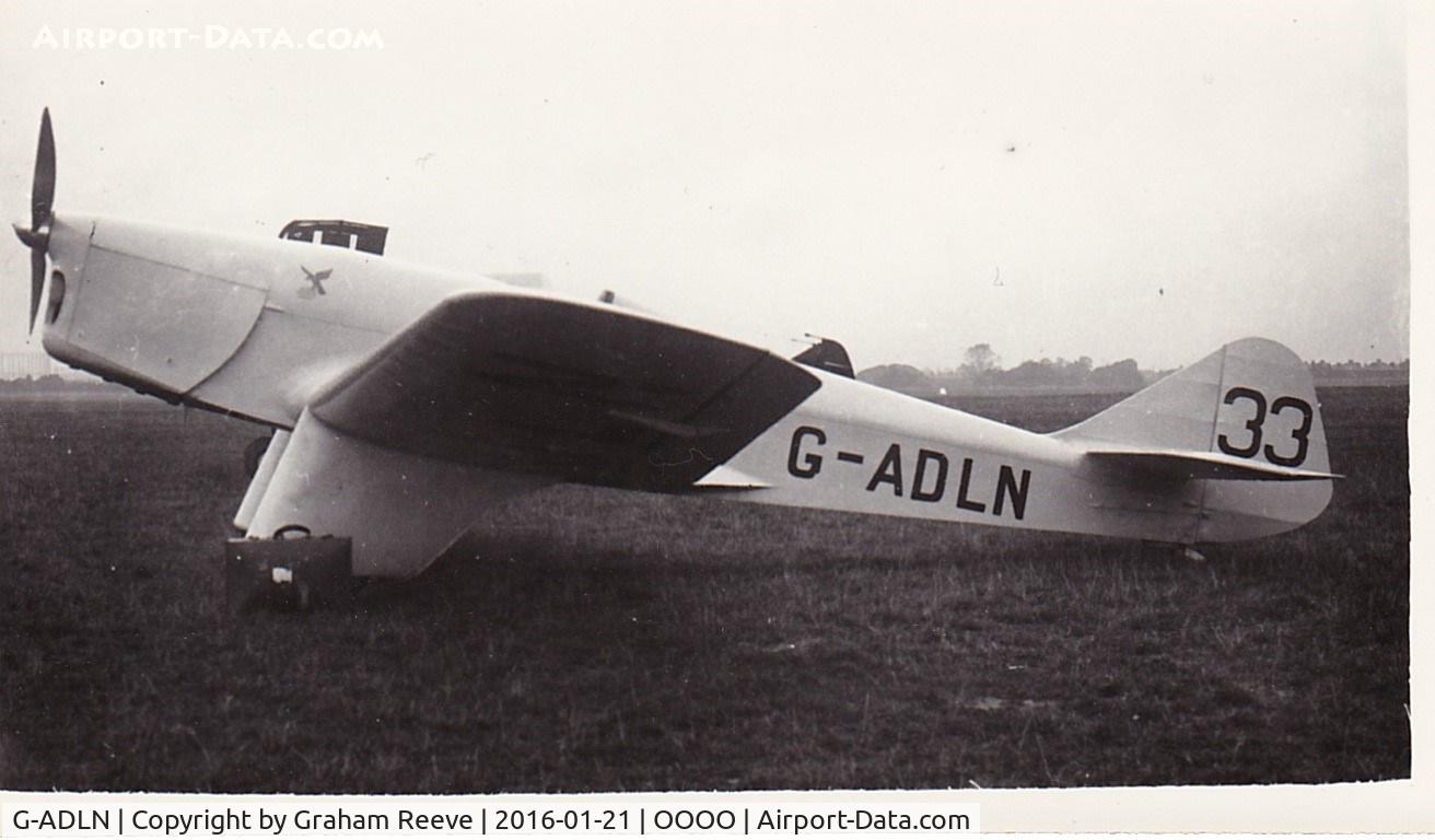 G-ADLN, Miles M2R Hawk Major C/N 211, Recently discovered photograph.