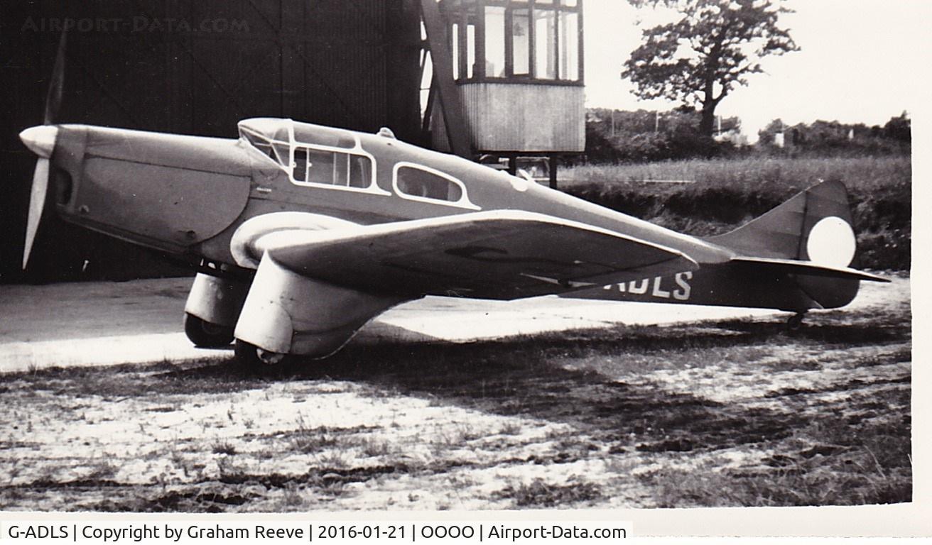 G-ADLS, 1936 Miles M3C Falcon Six C/N 231, Recently discovered photograph.
