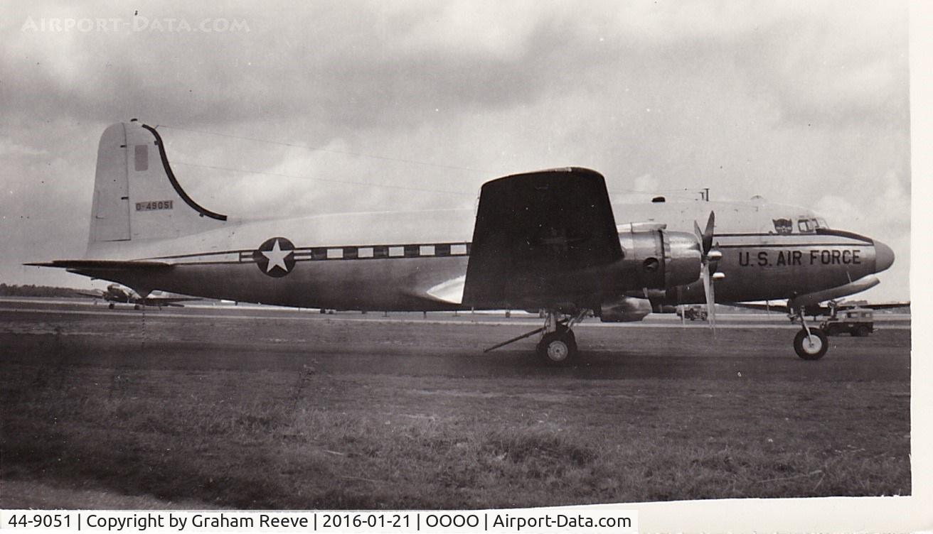 44-9051, Douglas C-54E Skymaster (DC-4) C/N 27277, Recently discovered photograph.