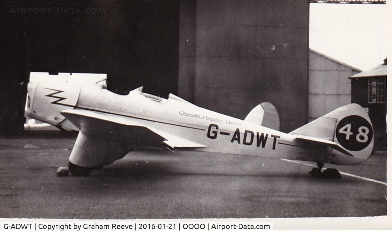 G-ADWT, 1935 Miles M2W Hawk Trainer C/N 215, Recently discovered photograph.