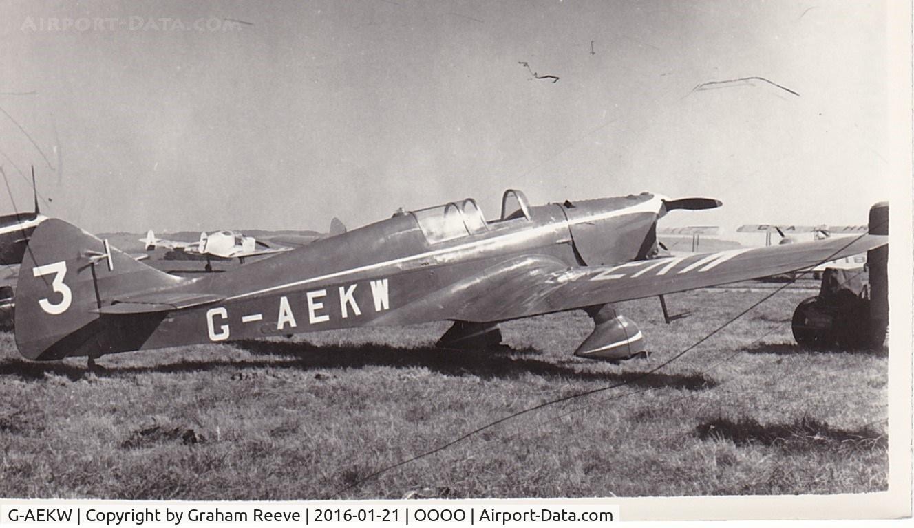 G-AEKW, Miles M12 Mohawk C/N 298, Recently discovered photograph.