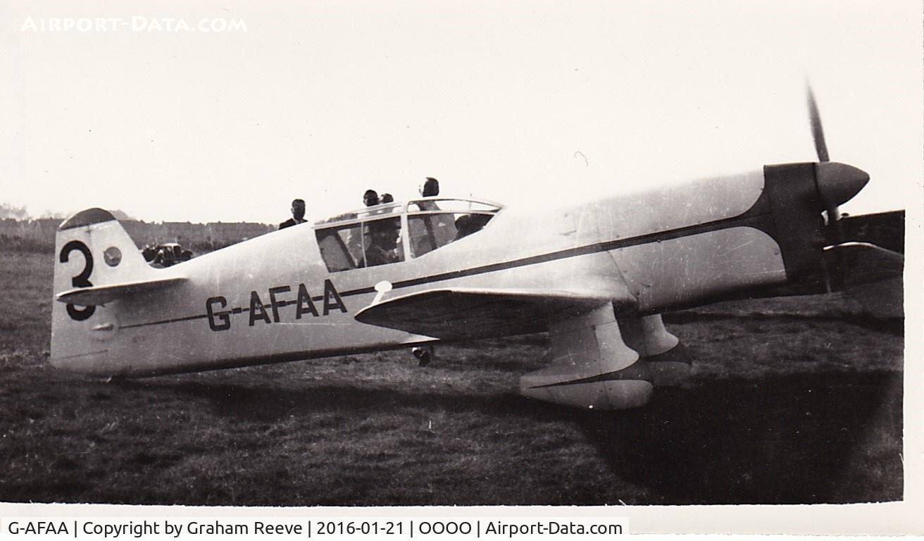 G-AFAA, 1937 Percival E-3H Mew Gull C/N E24, Recently discovered photograph.