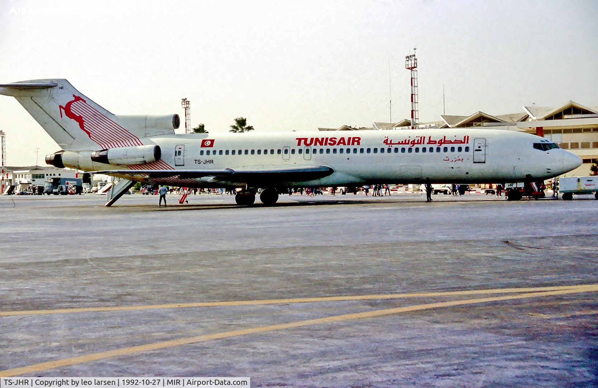 TS-JHR, 1975 Boeing 727-2H3 C/N 21179, MIR Monastir  27.10.92