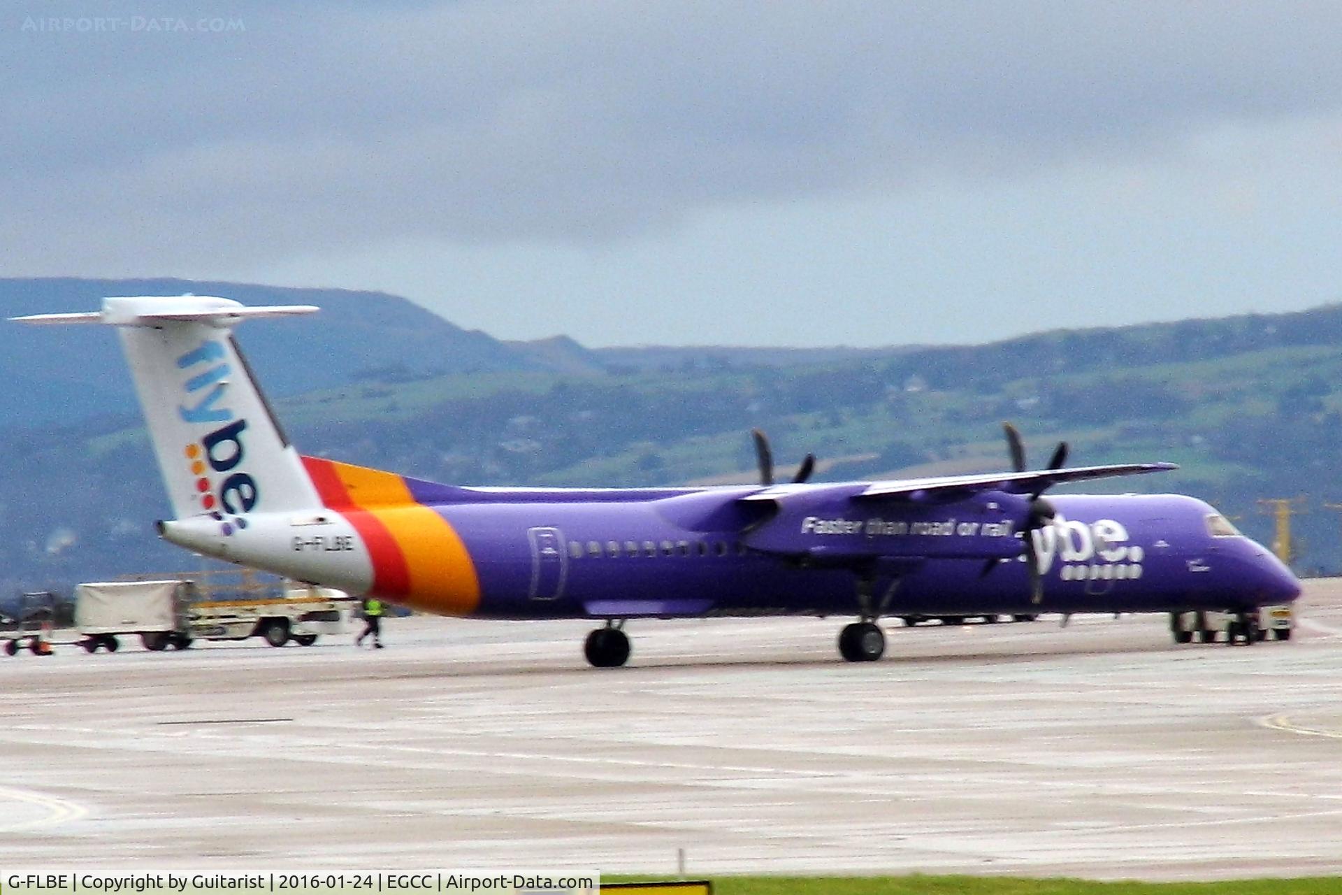 G-FLBE, 2009 De Havilland Canada DHC-8-402Q Dash 8 C/N 4261, At Manchester