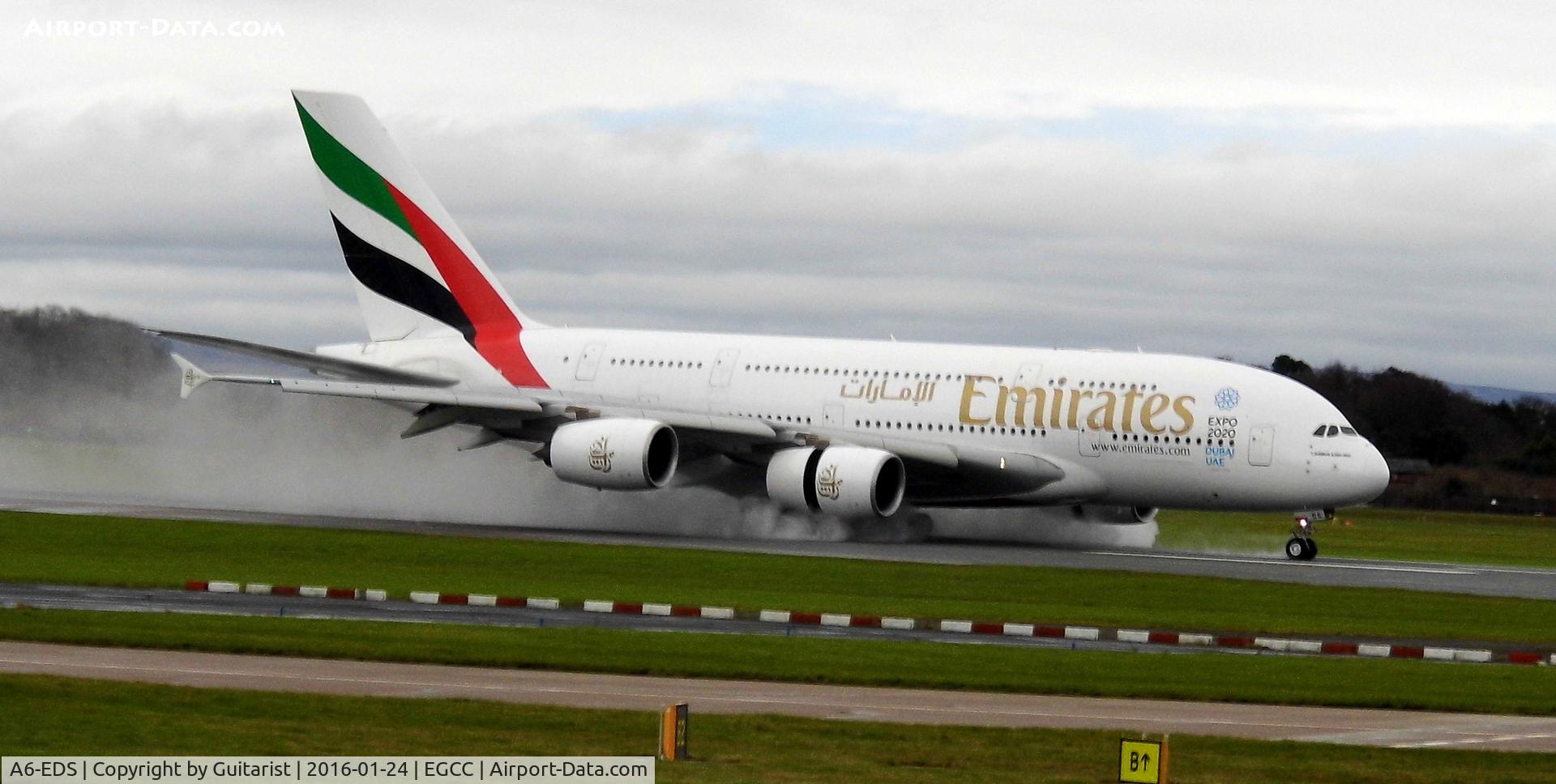 A6-EDS, 2011 Airbus A380-861 C/N 086, At Manchester