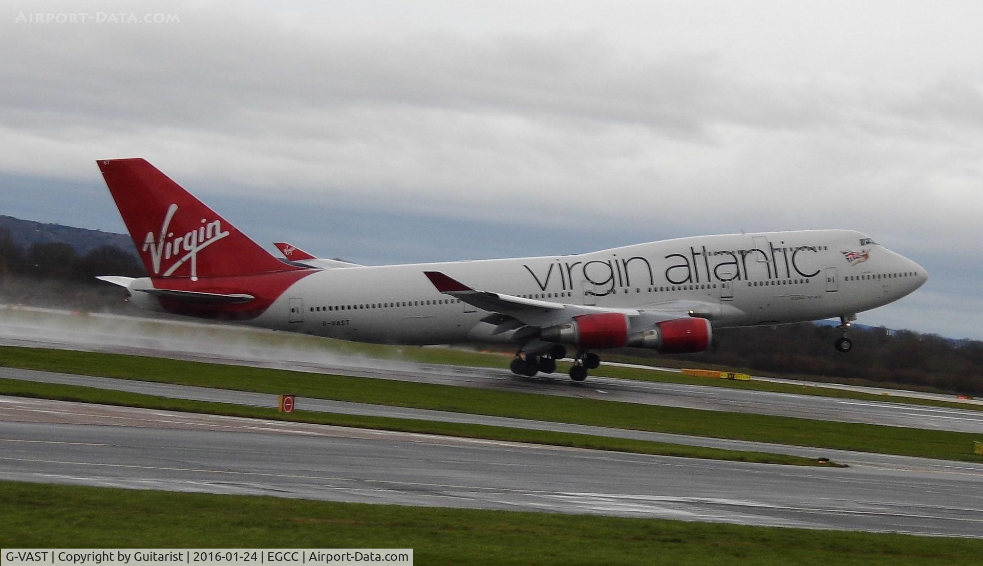 G-VAST, 1997 Boeing 747-41R C/N 28757, At Manchester
