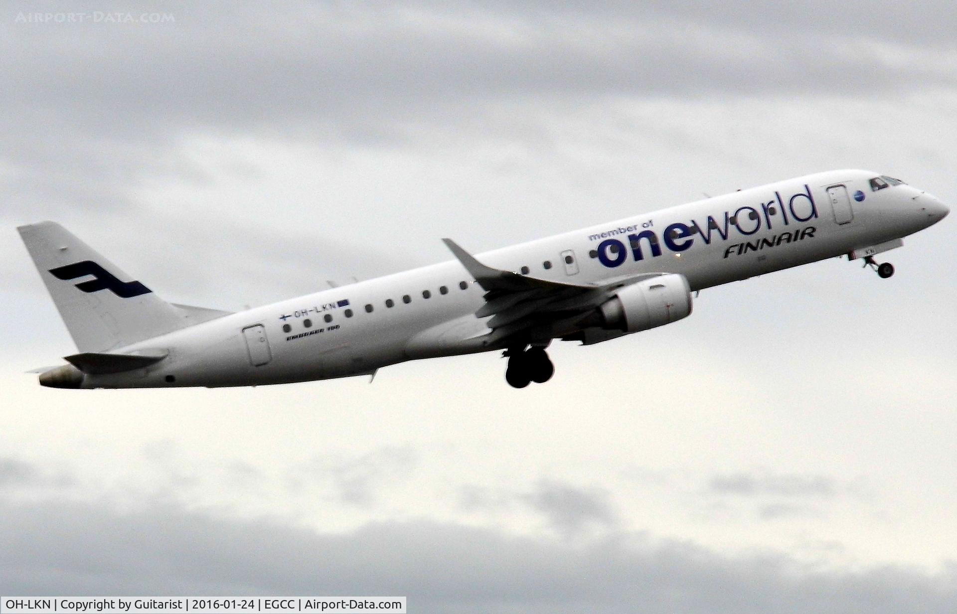 OH-LKN, 2009 Embraer 190LR (ERJ-190-100LR) C/N 19000252, At Manchester