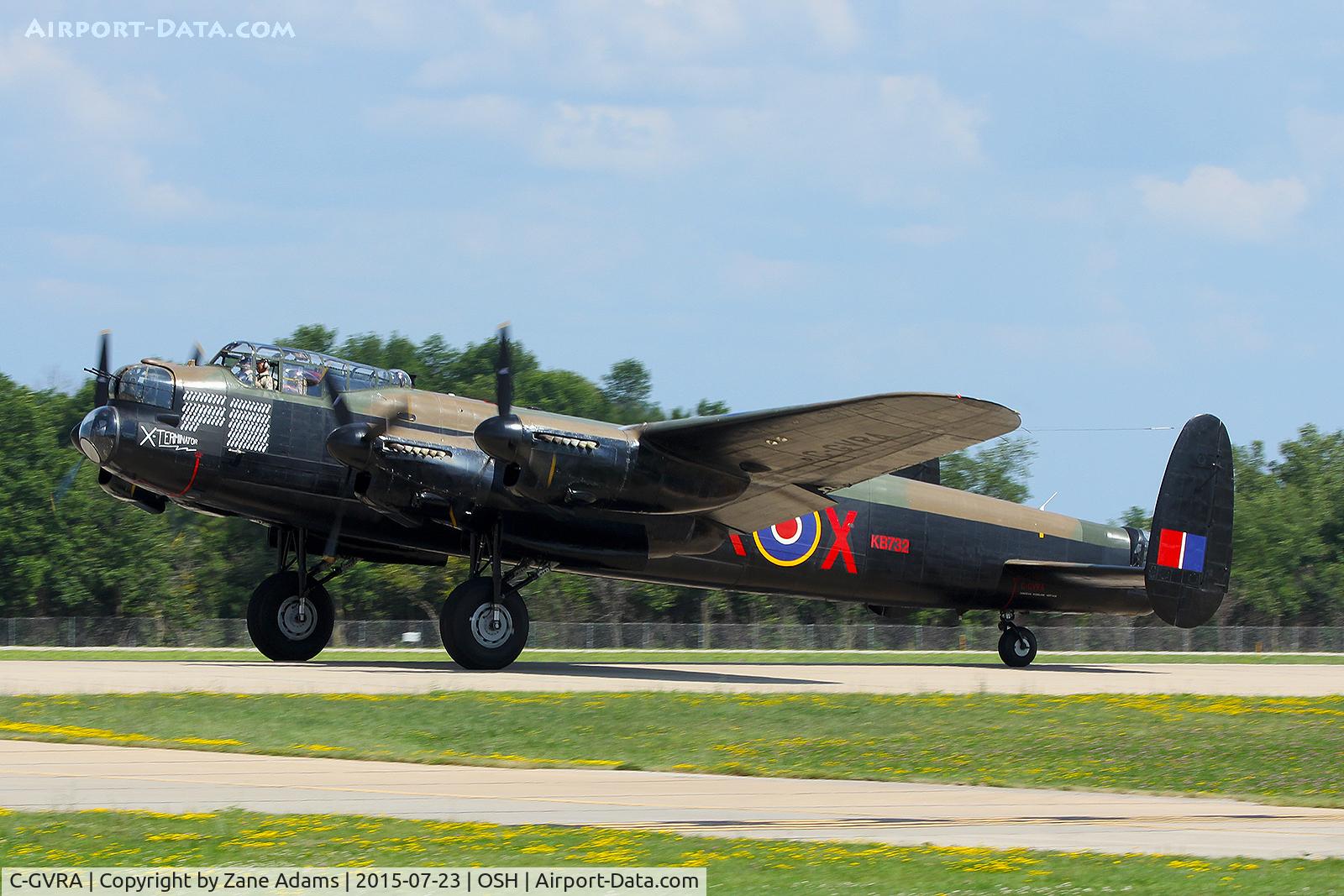 C-GVRA, 1945 Victory Aircraft Avro 683 Lancaster BX C/N FM 213 (3414), 2015 - EAA AirVenture - Oshkosh Wisconsin