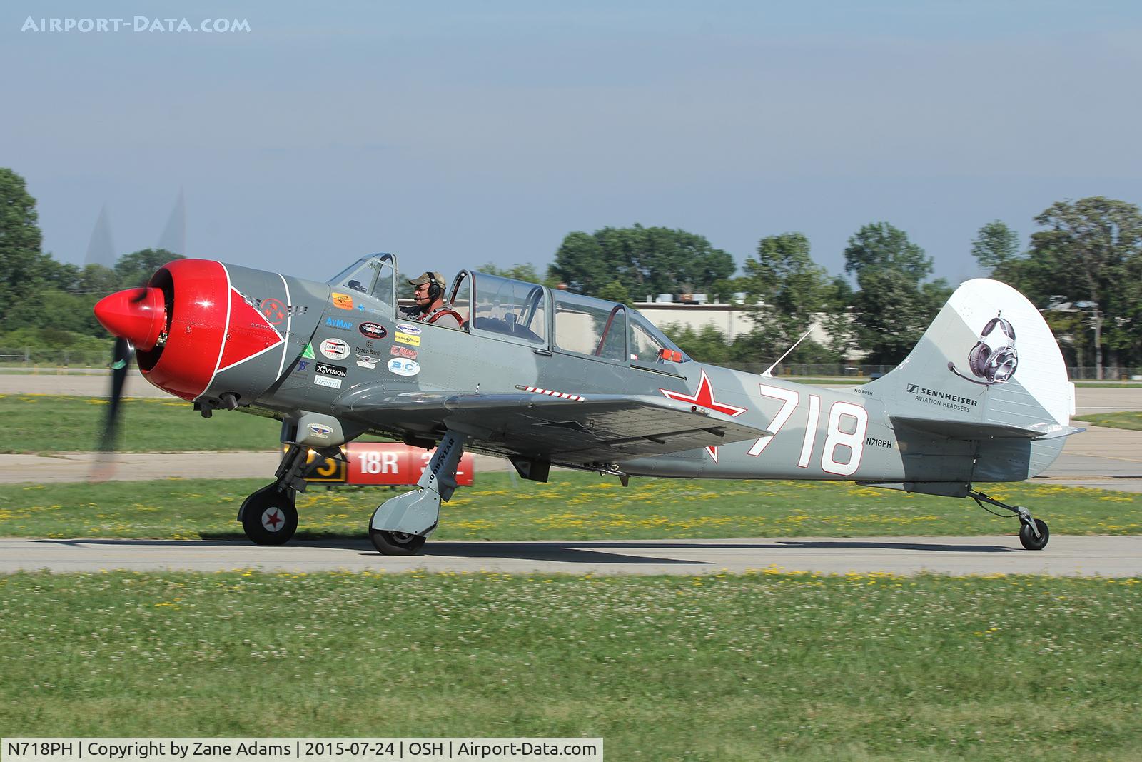 N718PH, 2003 Yakovlev (Aerostar) Yak-52TW C/N 0312503, 2015 - EAA AirVenture - Oshkosh Wisconsin