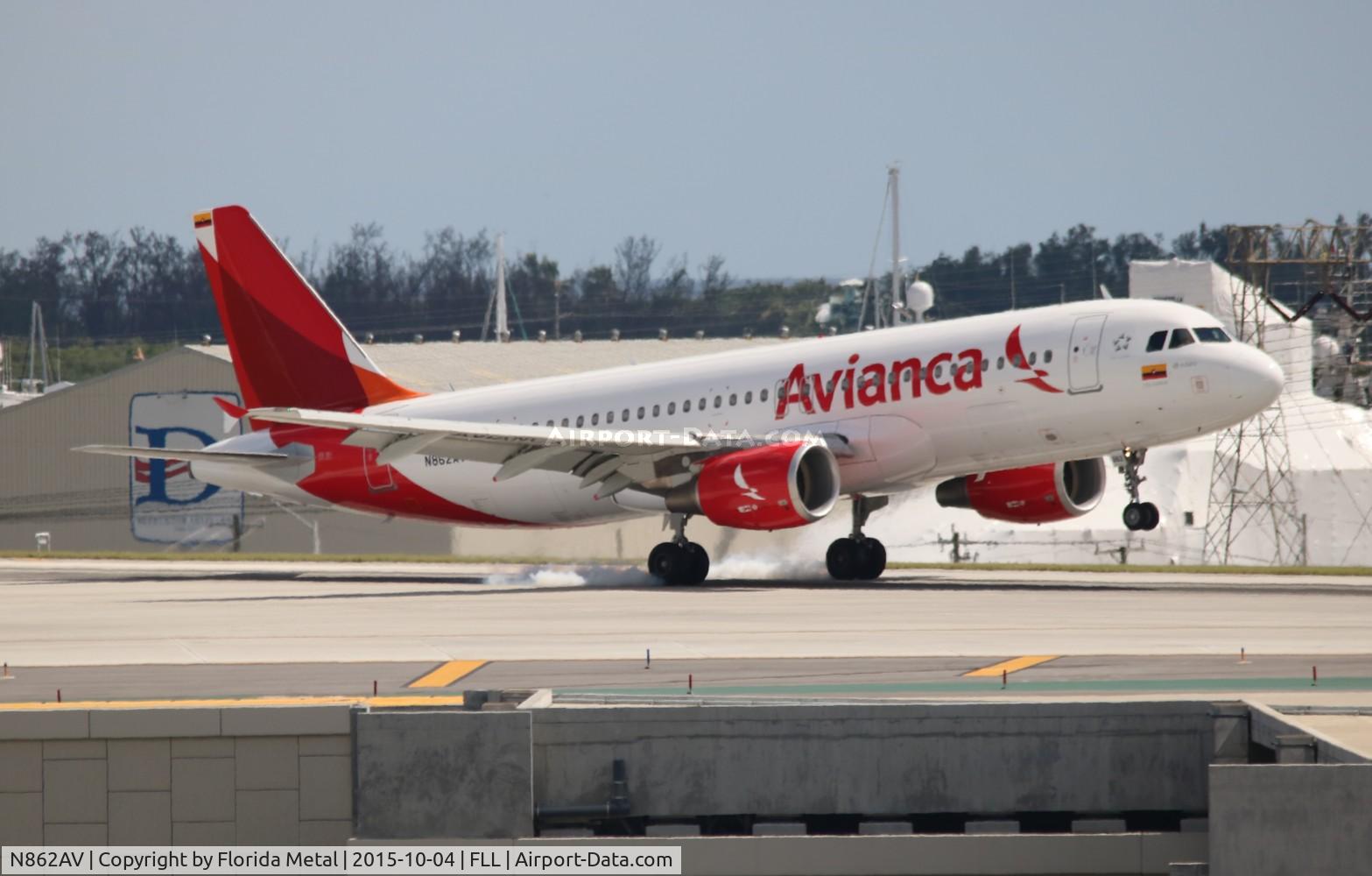 N862AV, 2011 Airbus A320-214 C/N 4862, Avianca
