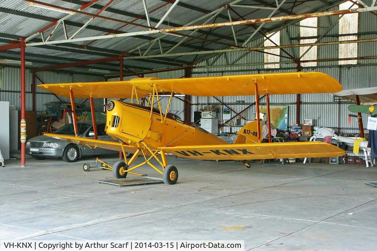 VH-KNX, 1942 De Havilland Australia DH-82A Tiger Moth C/N DHA922, VH-KNX Luskintyre Airfield NSW 2014