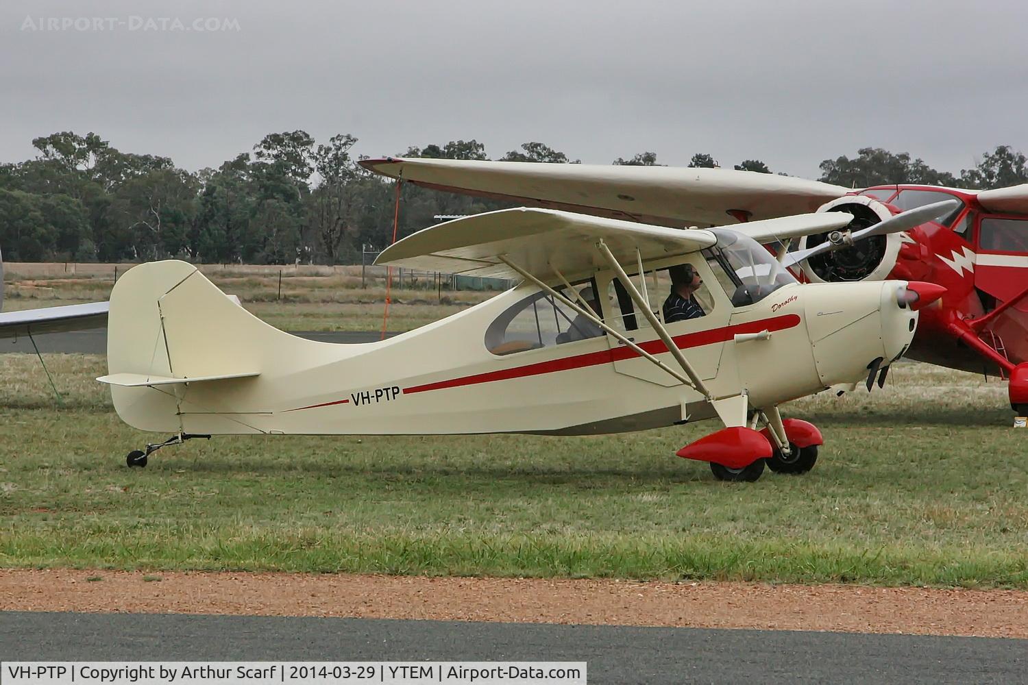 VH-PTP, 1958 American Champion 7EC C/N 654, VH-PTP AAAA Fly in Temora NSW 2014