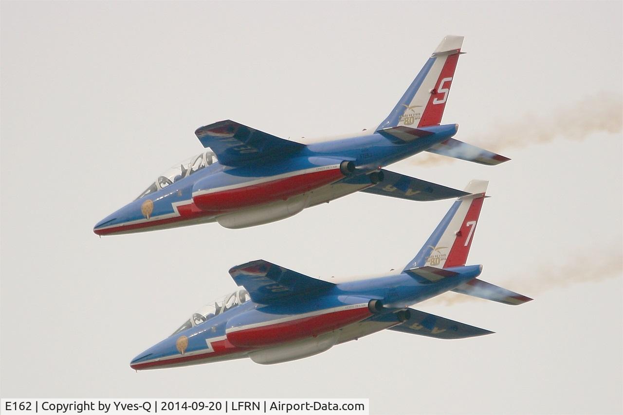 E162, Dassault-Dornier Alpha Jet E C/N E162, Dassault-Dornier Alpha Jet E (F-TERJ), Athos 05 of Patrouille de France 2014, Rennes-St Jacques airport (LFRN-RNS) Air show 2014
