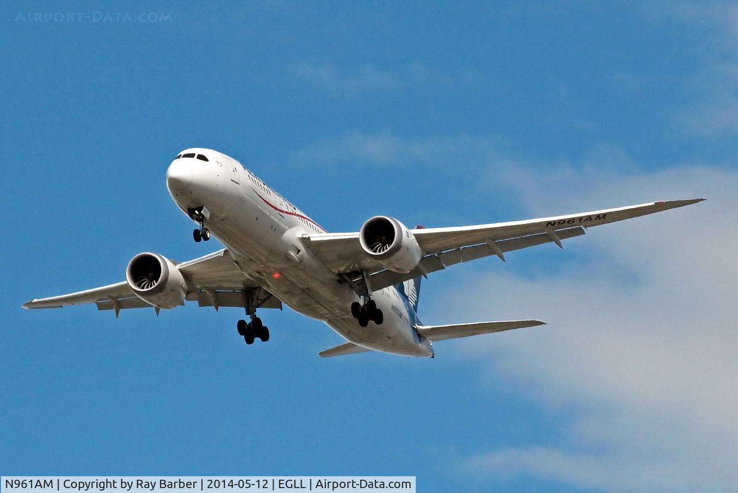 N961AM, 2013 Boeing 787-8 Dreamliner C/N 35306, Boeing 787-8 Dreamliner [35306] (Aeromexico) Home~G 12/05/2014. On approach 27R.