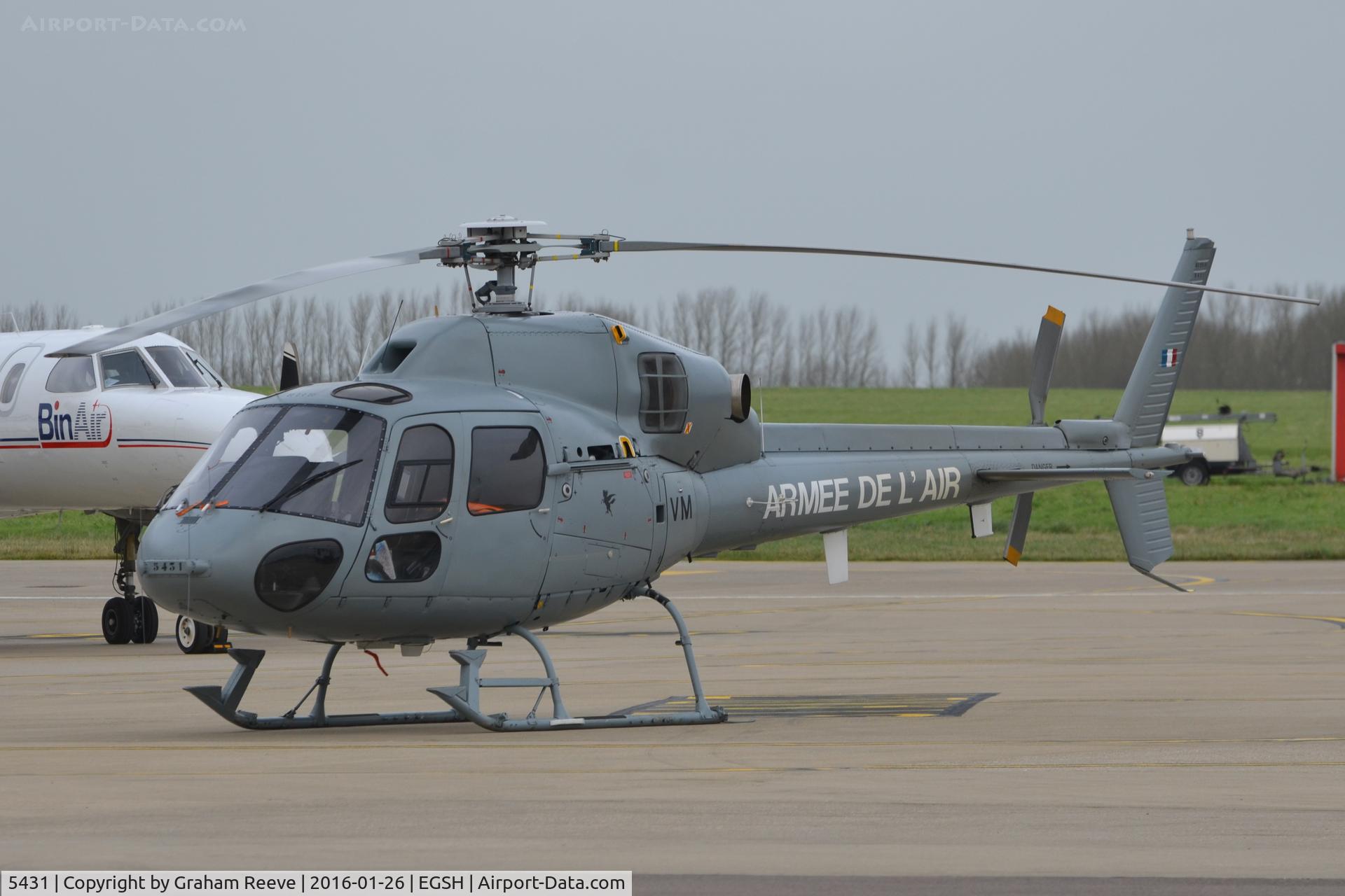 5431, Aerospatiale AS-555AN Fennec C/N 5431, Parked at Norwich.