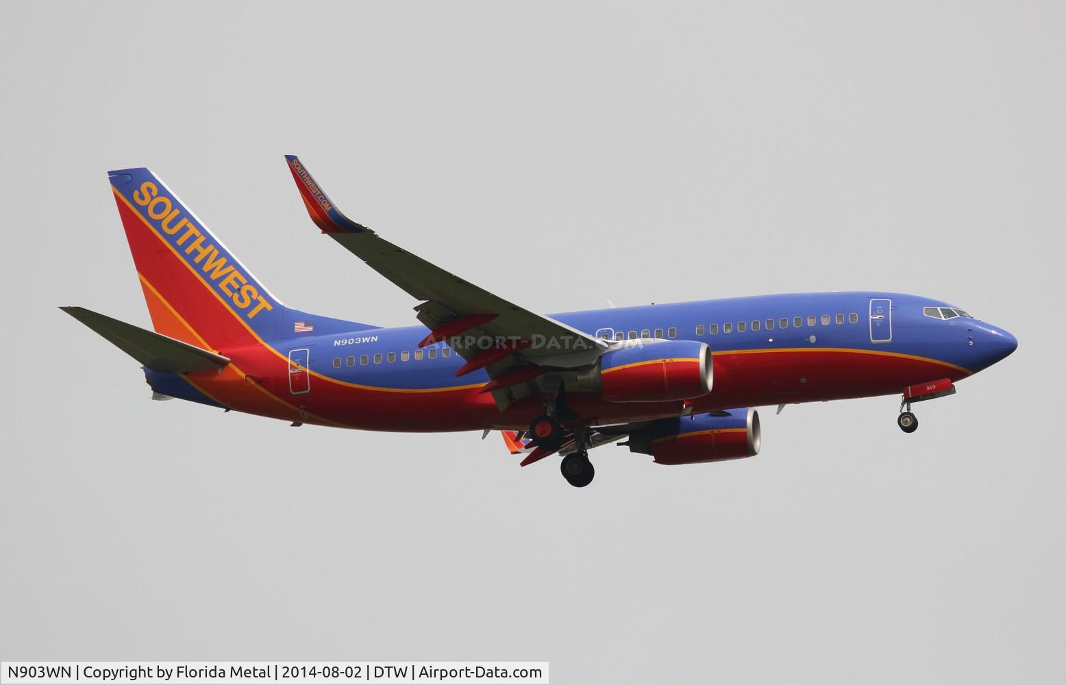 N903WN, 2007 Boeing 737-7H4 C/N 32457, Southwest