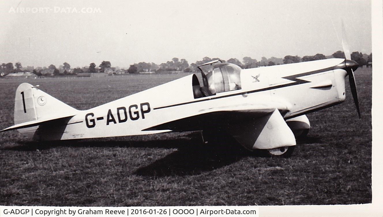 G-ADGP, 1935 Miles M.2L Hawk Speed Six C/N 160, Recently discovered photograph.
