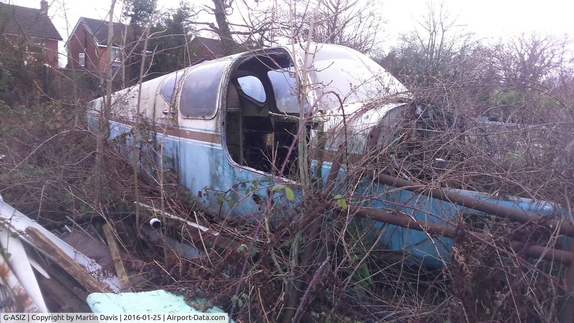 G-ASIZ, 1947 Beech 35 Bonanza C/N D-161, G-asiz in her resting place, she's had better days
