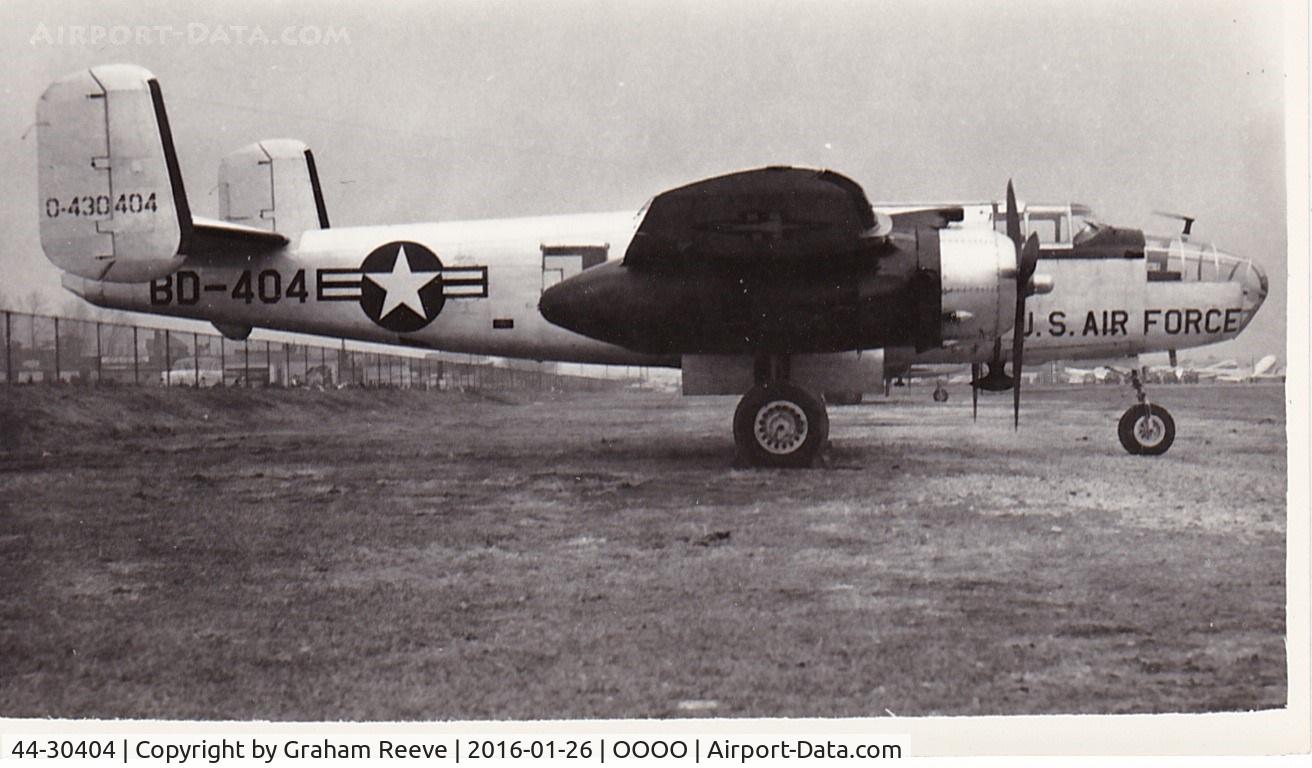 44-30404, 1944 North American B-25J Mitchell Mitchell C/N 108-33679, Recently discovered photograph.