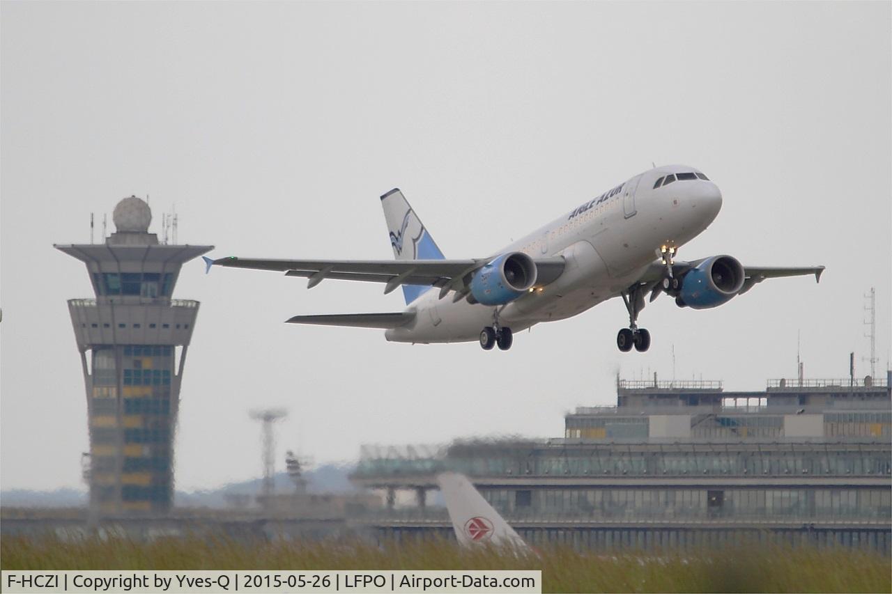 F-HCZI, 2010 Airbus A319-112 C/N 4268, Airbus A319-112, Take off rwy 08, Paris-Orly airport (LFPO-ORY)