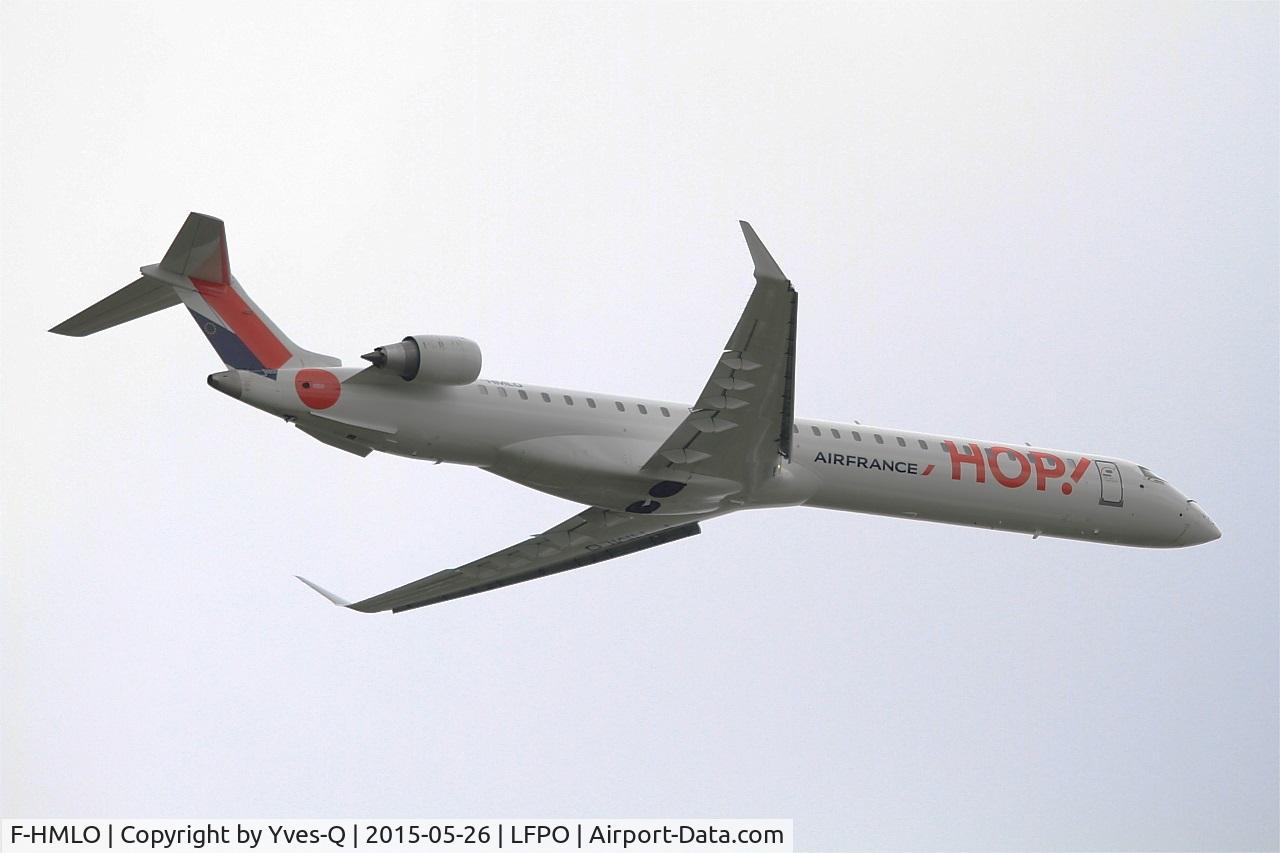 F-HMLO, 2015 Bombardier CRJ-1000EL NG (CL-600-2E25) C/N 19041, Canadair Regional Jet CRJ-1000EL, Take off rwy 08, Paris-Orly airport (LFPO-ORY)