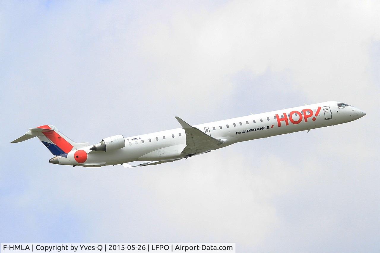F-HMLA, 2010 Bombardier CRJ-1000EL NG (CL-600-2E25) C/N 19004, Canadair Regional Jet CRJ-1000, Take off Rwy 08, Paris-Orly Airport (LFPO-ORY)