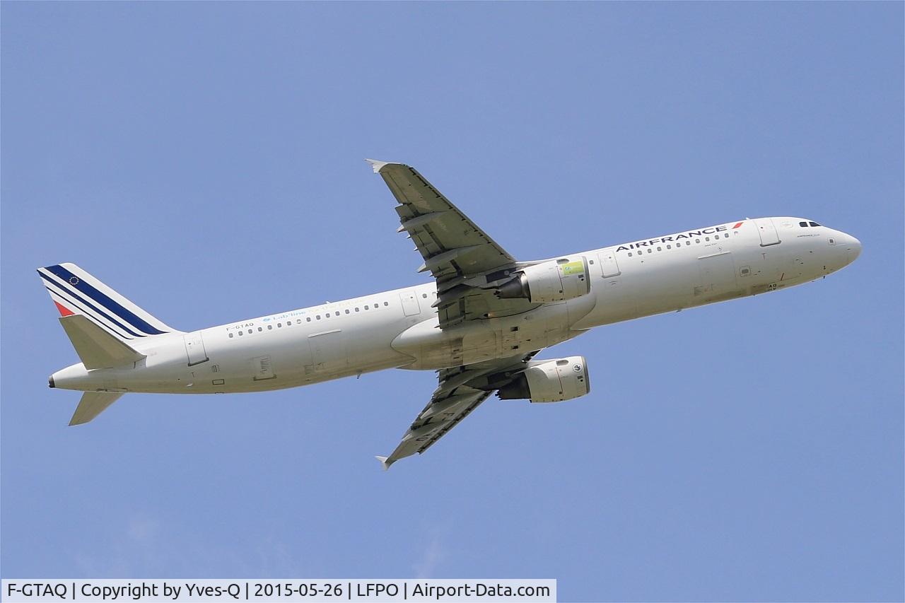 F-GTAQ, 2008 Airbus A321-211 C/N 3399, Airbus A321-211, Take off rwy 08, Paris-Orly airport (LFPO-ORY)