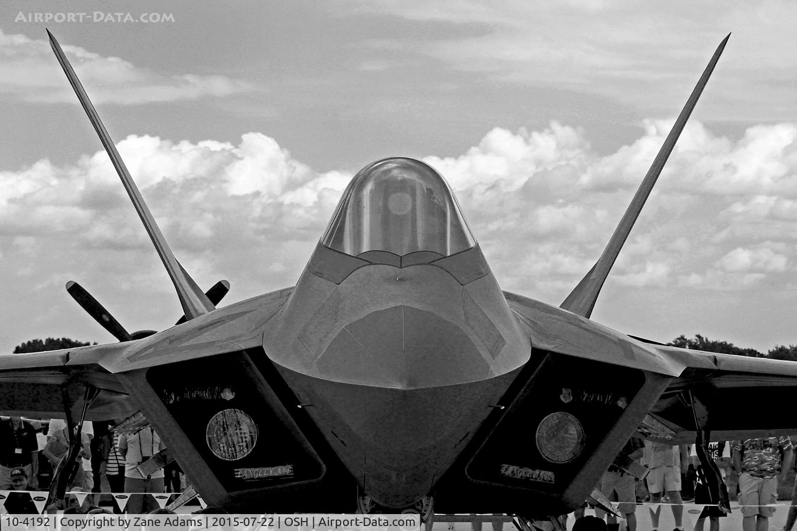 10-4192, 2010 Lockheed Martin F-22A Raptor C/N 4192, 2015 - EAA AirVenture - Oshkosh Wisconsin