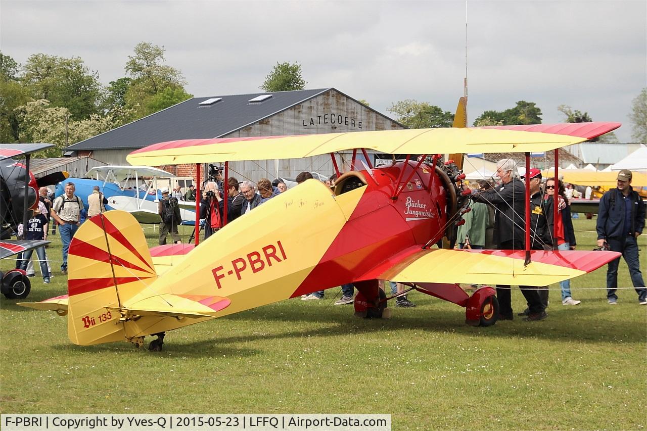 F-PBRI, 1937 Bucker Bu-133D-1 Jungmeister C/N 2008, Bucker Bu-133D-1 Jungmeister, Static display, La Ferté-Alais airfield (LFFQ) Airshow 2015