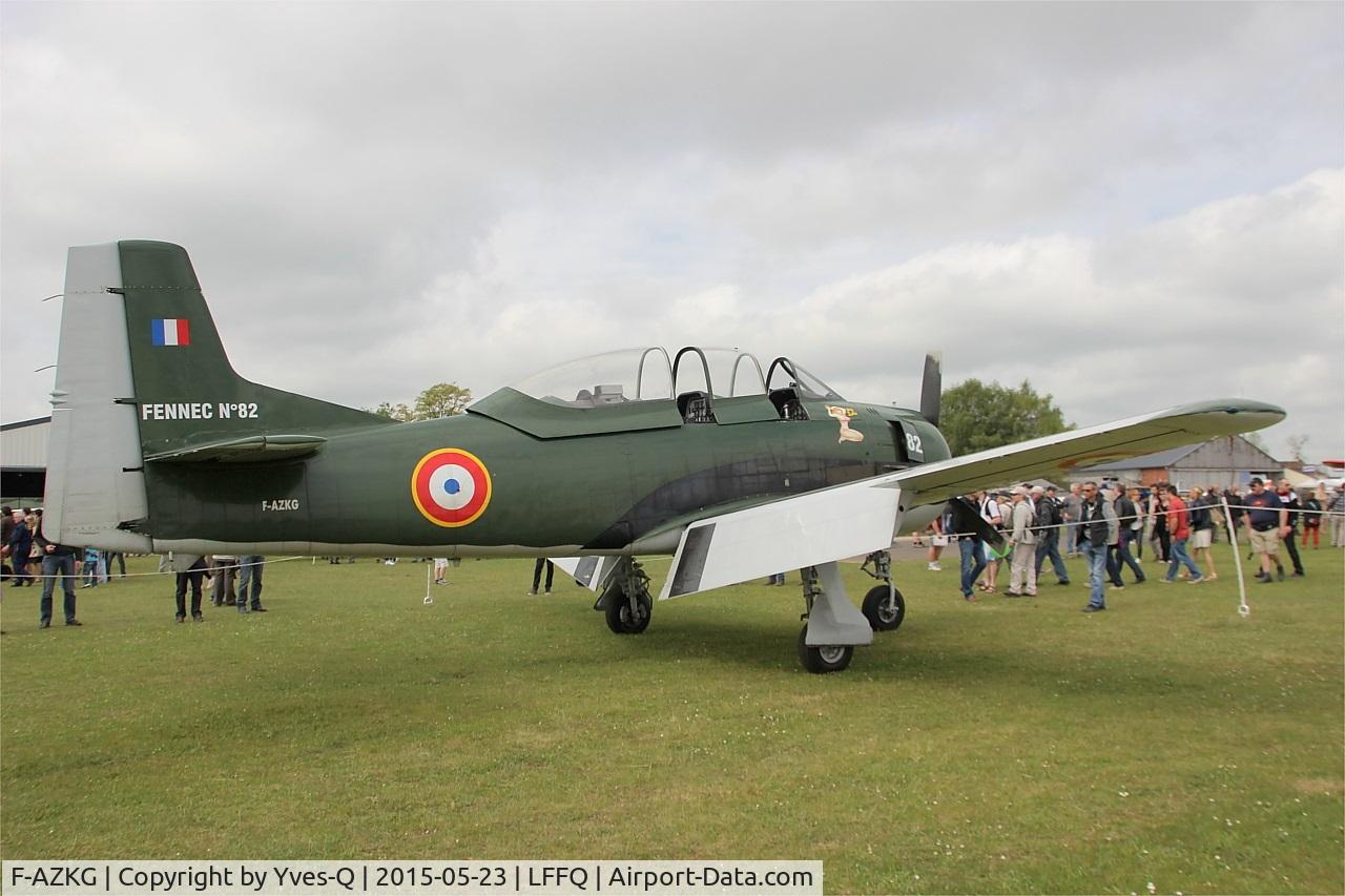 F-AZKG, 1951 North American T-28A Fennec C/N 174-111, North American T-28A Fennec, Static display, La Ferté-Alais airfield (LFFQ) Airshow 2015