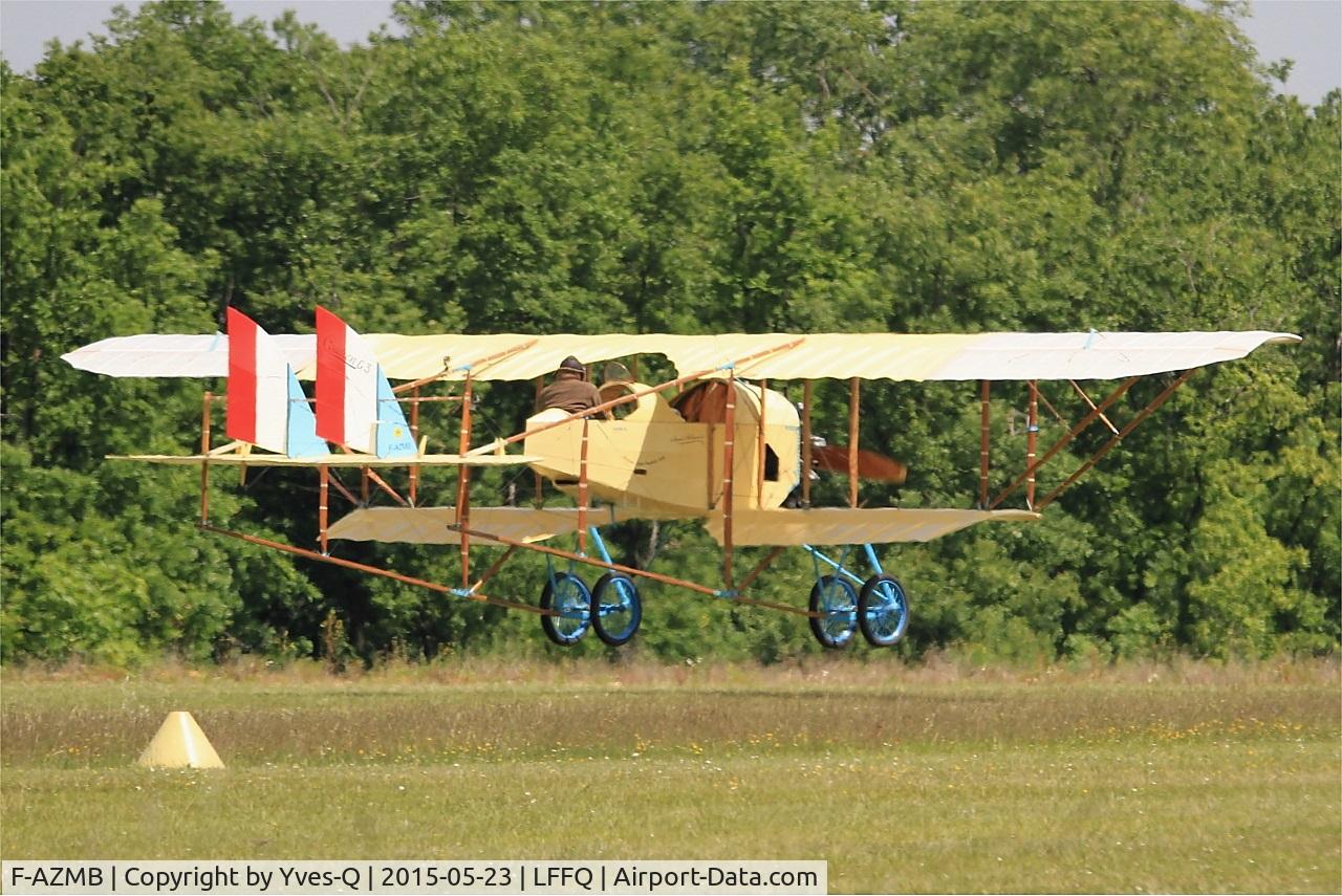 F-AZMB, Caudron G.3 C/N SA-33, Caudron G.3, Landing, La Ferté-Alais airfield (LFFQ) Airshow 2015