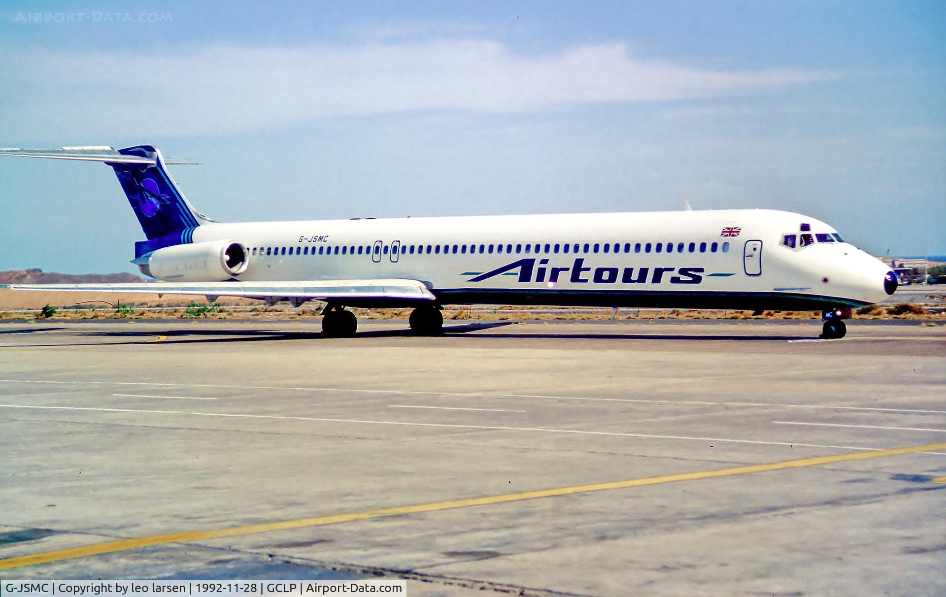 G-JSMC, 1990 McDonnell Douglas MD-83 (DC-9-83) C/N 49941, Las Palmas 28.11.92