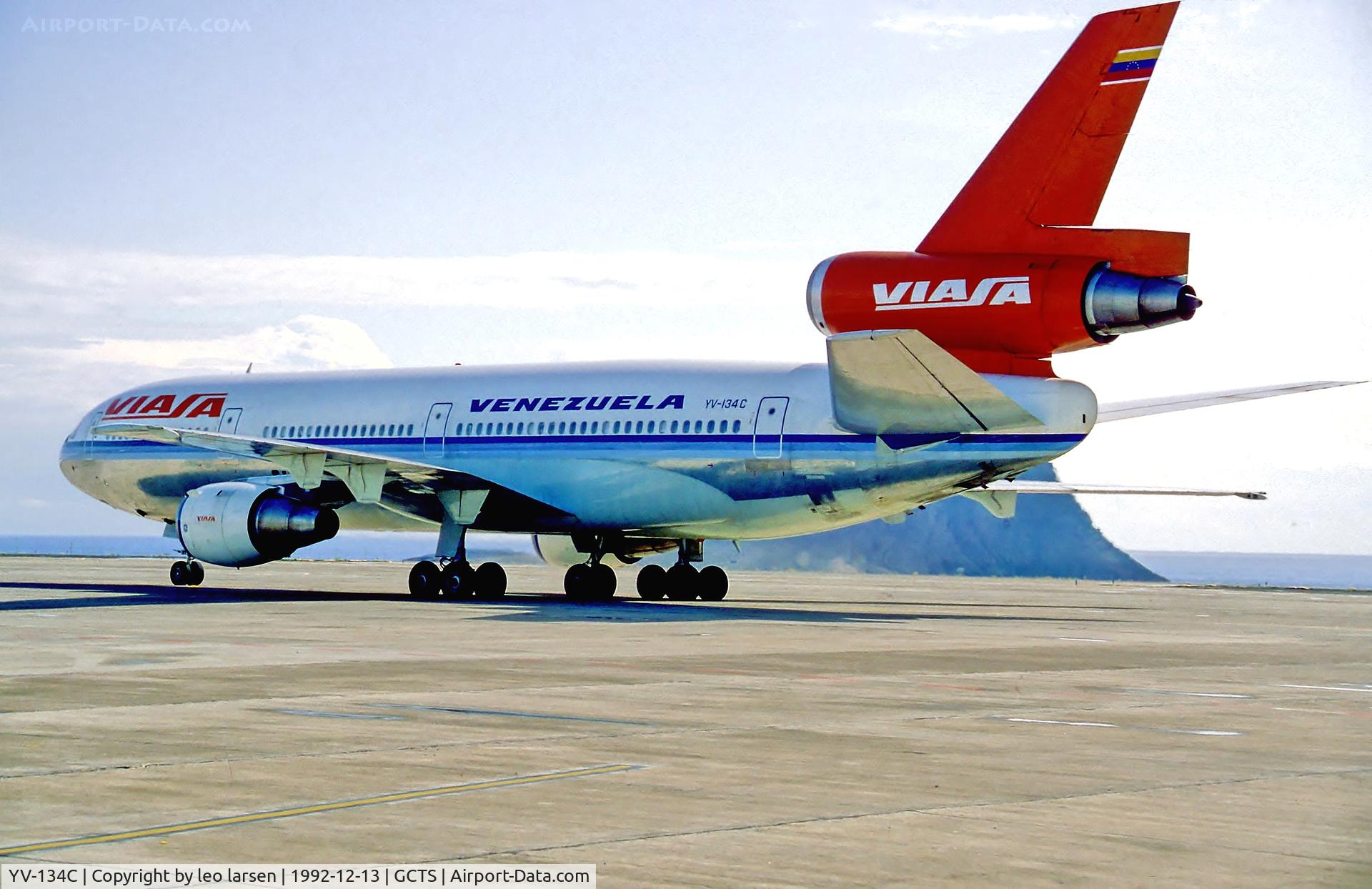 YV-134C, 1973 Douglas DC-10-30 C/N 46556, Tenerife South 13.12.92