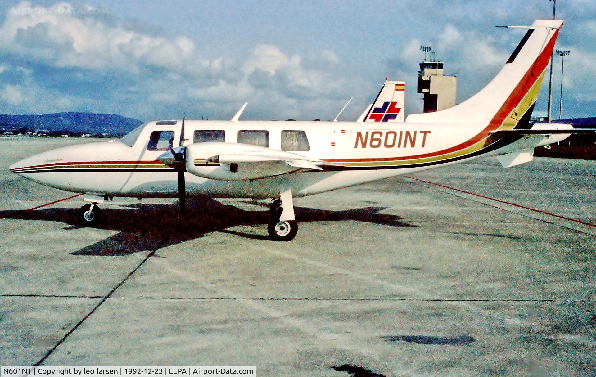 N601NT, 1980 Piper Aerostar 601P C/N 61P07668063381, Palma  de Mallorca 23.12.92